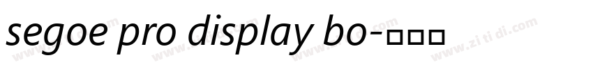 segoe pro display bo字体转换